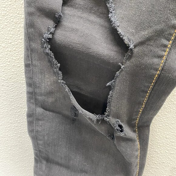 NEW DSQUARED2 Men’s Distressed Open-Knee Jeans – Black – Size 34 x 33 - Picture 4 of 10